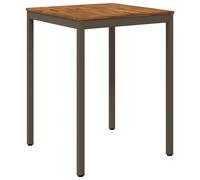 vidaXL Table de bar d'extérieur, couleur bois naturel et marron, 80 x 80,5 x 105 cm