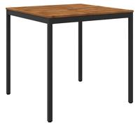 vidaXL Table de bar d'extérieur, naturelle et noire, 110 x 108,5 x 105 cm