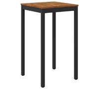 vidaXL Table de bar d'extérieur, naturelle et noire, 60 x 60,5 x 105 cm