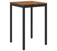 vidaXL Table de bar d'extérieur, naturelle et noire, 70 x 68,5 x 105 cm
