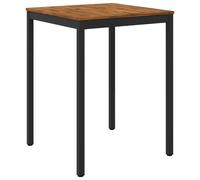 vidaXL Table de bar d'extérieur, naturelle et noire, 80 x 80,5 x 105 cm