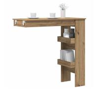 vidaXL Table Murale chêne Artisanal Bois d'ingénierie