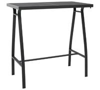 vidaXL Table de bar Noir