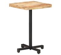 vidaXL Table de bistro carrée 50x50 cm - Bois de manguier brut