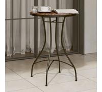 vidaXL Table de bistro mosaïque terre cuite Ø50x70 cm