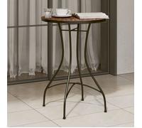 vidaXL Table de bistrot en mosaïque Terrakotta Ø50x70 cm Céramique