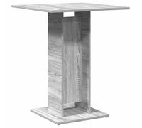vidaXL Table de Bistro Table de Bar Pub Meuble de Salle à Manger Meuble à Dîner Cuisine Comptoir Restaurant Sonoma Gris 60x60x75 cm Bois d'Ingénierie