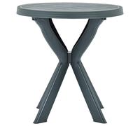 vidaXL Table de bistrot verte Ø70 cm plastique