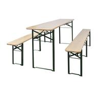 vidaXL Table de bière avec 2 bancs Pliable 220 cm bois de sapin