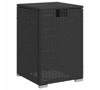 vidaXL Table de cachette pour réservoir de propane noir 40x40x60 cm Poly rotin