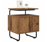 vidaXL Table de Chevet 2 pc Bois Ancien Bois d'ingénierie, Table de Chevet Moderne, Armoire rectangulaire, Rangement spacieux, Meuble Pratique et Compact