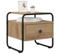 vidaXL Table de Chevet 2 pc Chêne Artisanal Bois d'ingénierie, Solutions de Rangement Moderne, Table de Chevet rectangulaire, Organisateur Compact, Cabinet Chic pour déco
