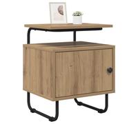 vidaXL Table de Chevet 2 pc Chêne Artisanal Bois d'ingénierie, Table de Chevet Moderne, Armoire rectangulaire, Rangement spacieux, Meuble Pratique et Compact
