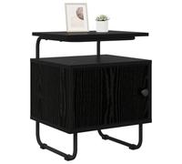 vidaXL Table de Chevet 2 pc Chêne Noir Bois d'ingénierie, Table de Chevet Moderne, Armoire rectangulaire, Rangement spacieux, Meuble Pratique et Compact