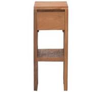 vidaXL Table de chevet 20x35x50 cm Bois de teck solide Brun G