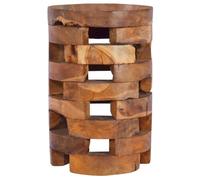 vidaXL Table de Chevet Table de Nuit Armoire de Lit Tabouret Table Basse Table d'Appoint Salon Chambre Intérieur 30x30x45 cm Bois de Teck Massif