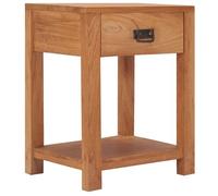Vidaxl Table De Chevet 35x35x50 Cm Bois De Teck Solide