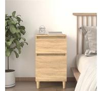 vidaXL Table de Chevet, Armoire de Nuit avec Rangement, Armoire de Lit, Table de Nuit, Meuble de Chambre à Coucher, Scandinave, Chêne Sonoma chêne G