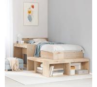 VIDAXL Table de Chevet avec Bureau - Bois Massif 222x107x75 cm