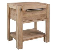 Vidaxl Table De Chevet Avec Tiroir 40x30x48 Cm Bois D'acacia Solide