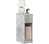 vidaXL Table de chevet 858701 avec tiroir – Gris béton 20x36x60 cm