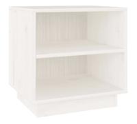 vidaXL Table de chevet Bois de pin solide 40x34x40 cm Blanc