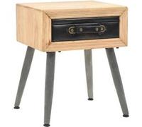 Table De Chevet Bois De Sapin Massif 43 X 38 X 50 Cm