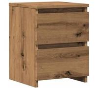 vidaXL Table de chevet chêne artisanal 30x30x40 cm bois d'ingénierie 855848
