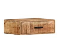 vidaXL Table de chevet murale 40x30x13,5 cm bois de manguier massif Multicolore