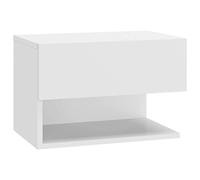 vidaXL Table de Chevet Murale Blanc