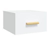 vidaXL Table de Chevet Murale Blanc 35x35x20 cm