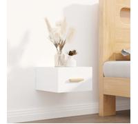 vidaXL Table de chevet murale – Table de nuit blanc 35x35x20 cm