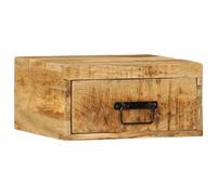 vidaXL Table de Chevet Murale Bois de Manguier