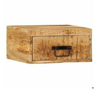 vidaXL Table de Chevet Murale Bois de Manguier