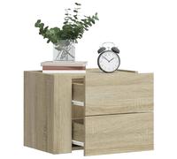Table de chevet murale chêne sonoma 45x30x35 cm, armoire de rangement, armoire murale suspendue, armoire de rangement 848329