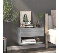vidaXL Table de chevet murale sonoma gris