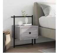 vidaXL Table de chevet murale sonoma gris 35x30x51cm bois d'ingénierie