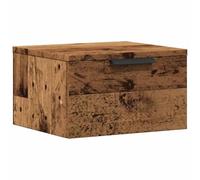 vidaXL Table de chevet murale vieux bois 34x30x20 cm Marron