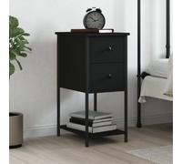 vidaXL Table de Chevet - Noir
