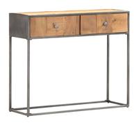 vidaXL Table de chevet noir 36x39x60,5 cm acier