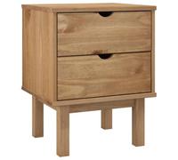 Vidaxl Table De Chevet Otta 45x39x57 Cm Bois De Pin Massif Multicolore