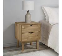 vidaXL Table de chevet OTTA 46 x 39,5 x 57 cm Bois de pin massif