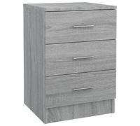 vidaXL Table de Chevet Table de Nuit Armoire de Chevet Armoire de Lit avec Rangement Chambre à Coucher Sonoma Gris 38x35x56 cm Bois d'Ingénierie