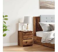 vidaXL Table de chevet vieux bois 30x30x40 cm bois d'ingénierie 855846