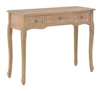 Table de Console et Coiffeuse avec 3 Tiroirs Table de Maquillage Meuble de Chambre à Coucher Couloir Salon Entrée Salle à Manger Bureau Maison Marron