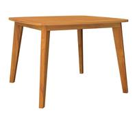 vidaXL Table de jardin 110 x 110 x 75 cm Bois massif d'acacia Jaune G