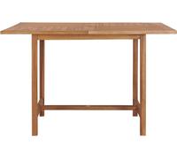 vidaXL Table de jardin 110x110x75 cm en teck massif
