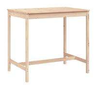 vidaXL Table de jardin 121x82,5x110 cm Pin massif