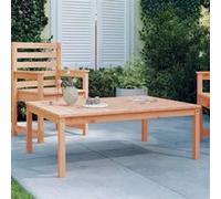 vidaXL Table de jardin 121 x 82,5 x 45 cm Bois massif de douglas Marron G