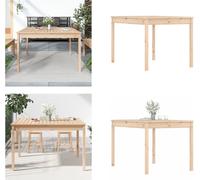 vidaXL Table de jardin 121x82,5x76 cm Pin massif - Table de jardin - Tables de jardin - Table d'extérieur - Table de terrasse